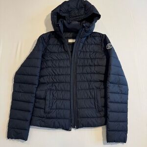 Abercrombie & Fitch Puffer Jacket Women’s M Black Hooded‎ Quilted Casual Coat